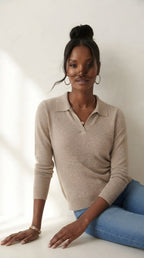 Liseré Polo Knit Sweater