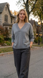 Solstice V-Neck Knit Jumper