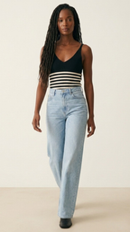 Cascade Stripe Ribbed Tank