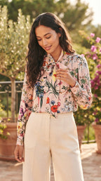 Corolle Floral Satin Blouse