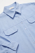 Bouton Cropped Pocket Shirt