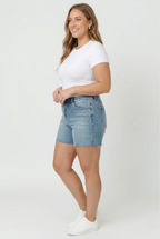 Scintille High Rise Cutoff Shorts