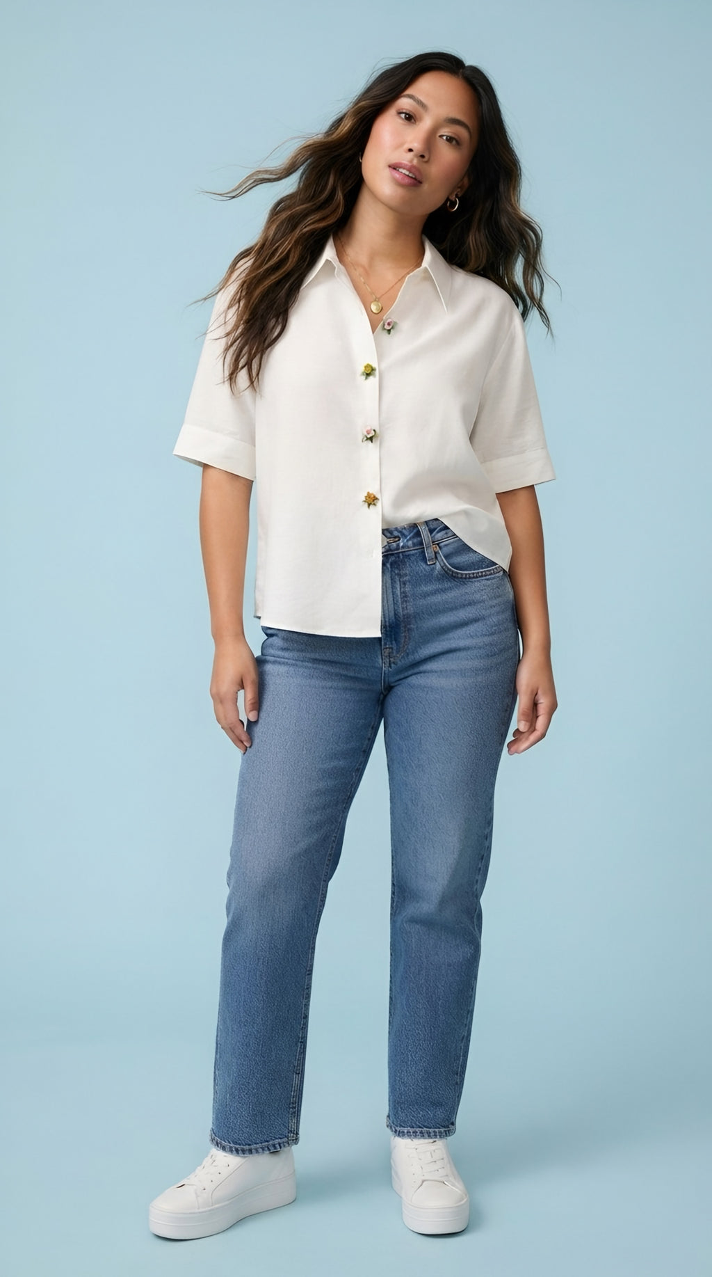 Bijou Jewel Button Shirt