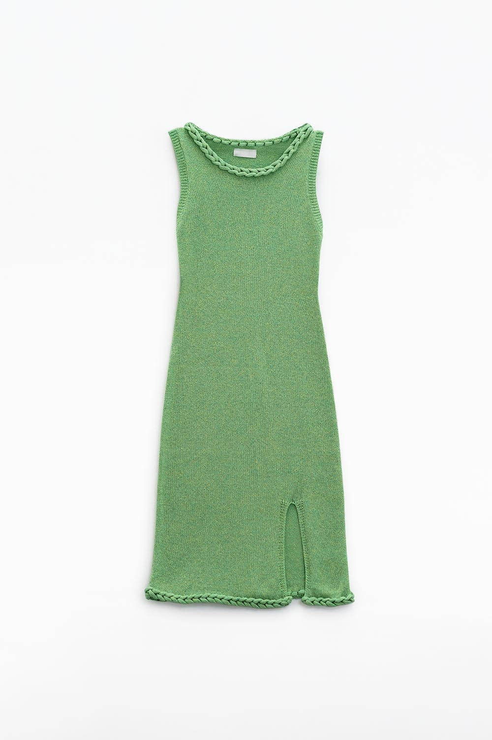 Tresse Braided Knit Midi Dress