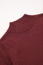 Tourelle High Collar Knit Sweater