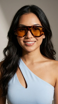 Tortue Amber Lens Rectangle Shades