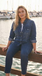Indigo Denim Button-Up Shirt