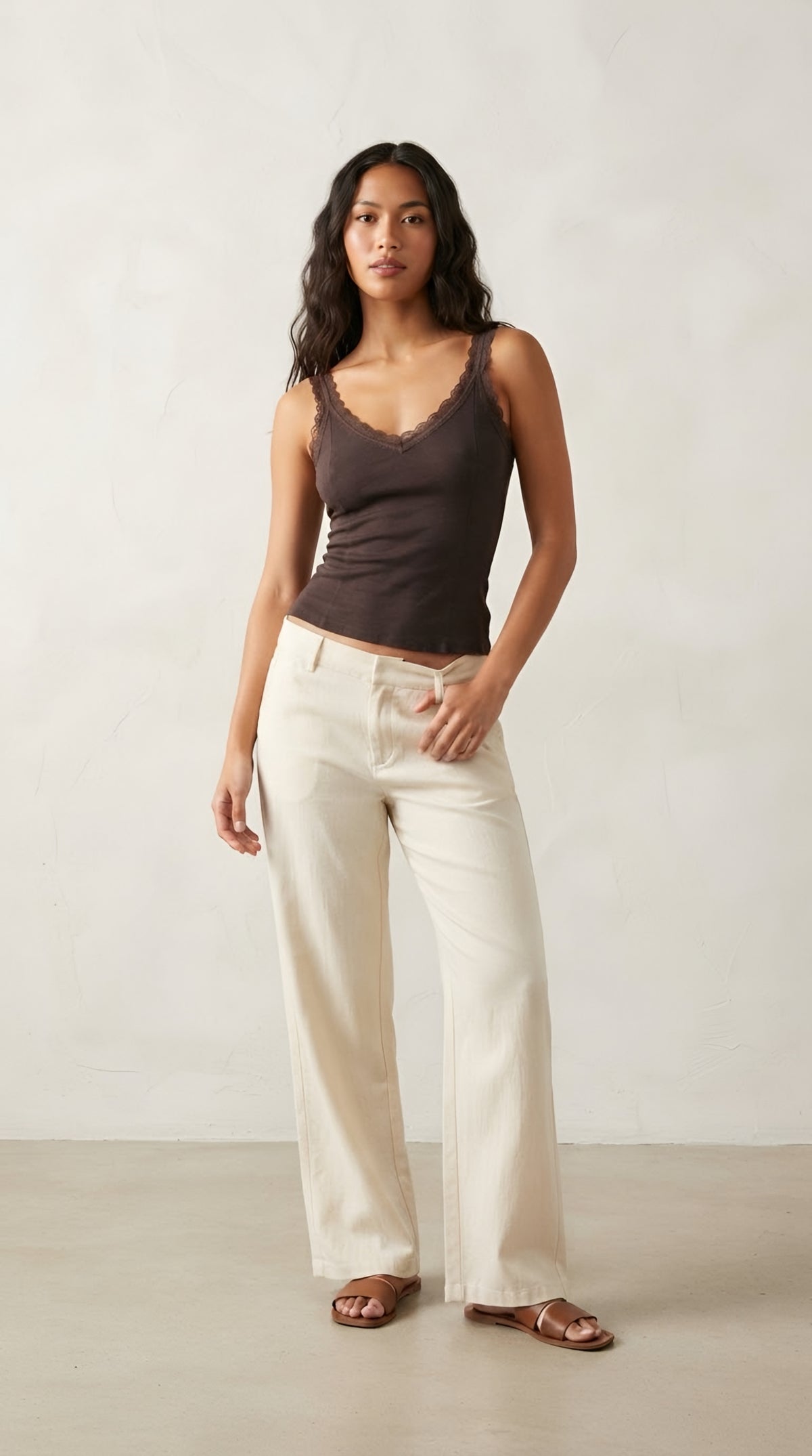 Écume Lace Trim Camisole