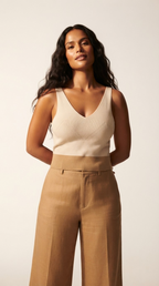 Bordure Contrast Hem Tank