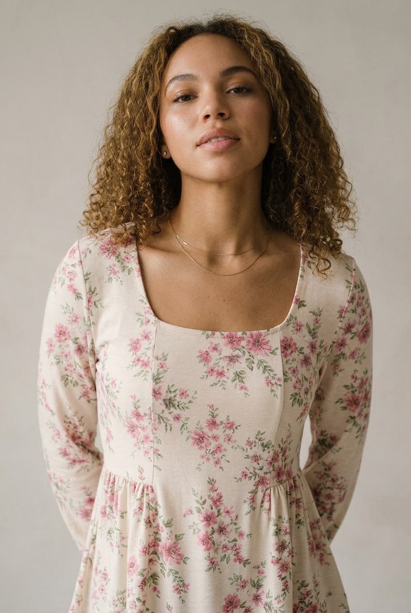 Cerisier Peplum Floral Blouse