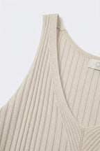 Nerveux Ribbed V-Neck Tank