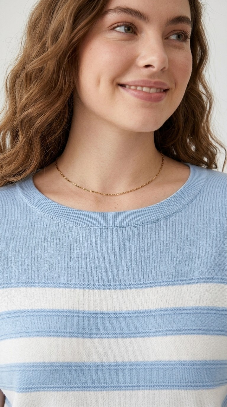 Marinière Stripe Knit Sweater Top