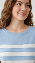 Marinière Stripe Knit Sweater Top