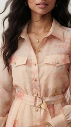 Jardin Floral Midi Shirt Dress