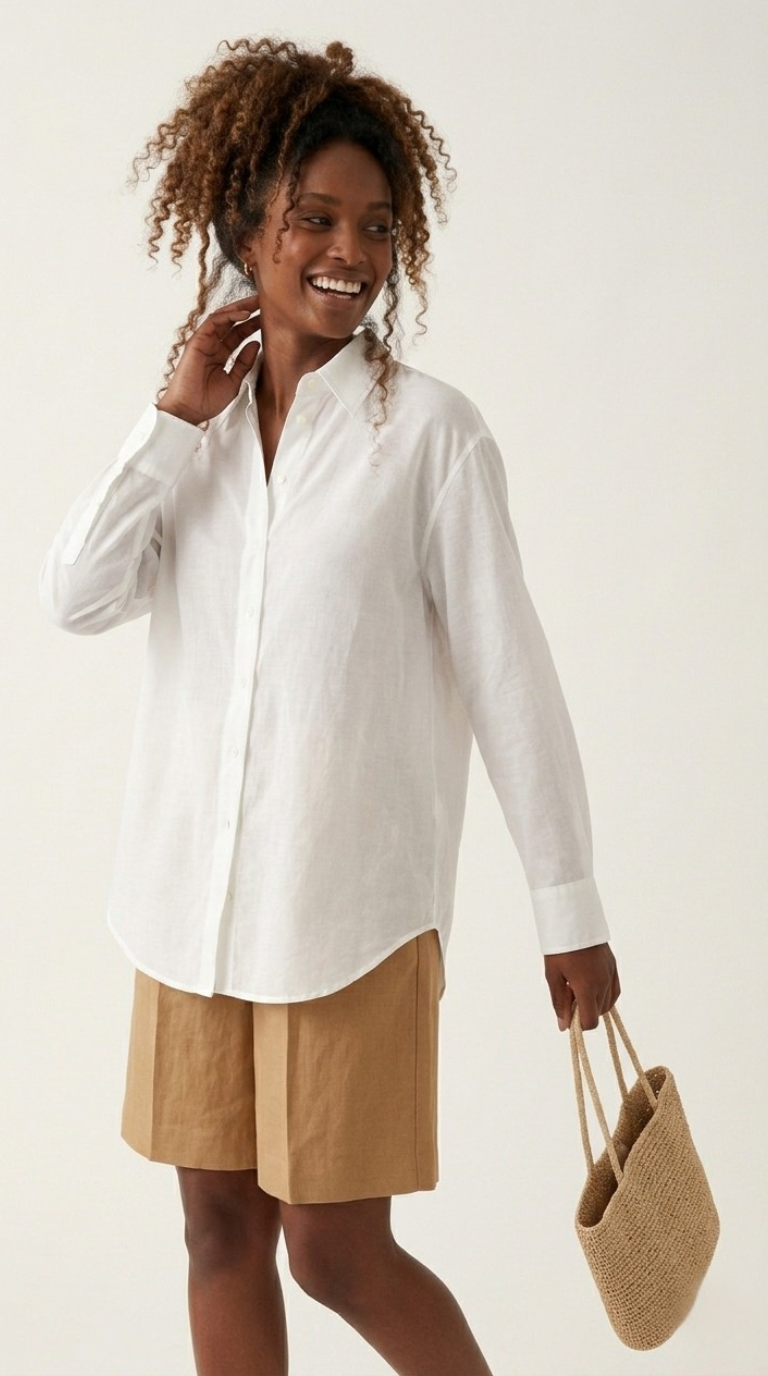 Diaphane Sheer Button-Down Shirt