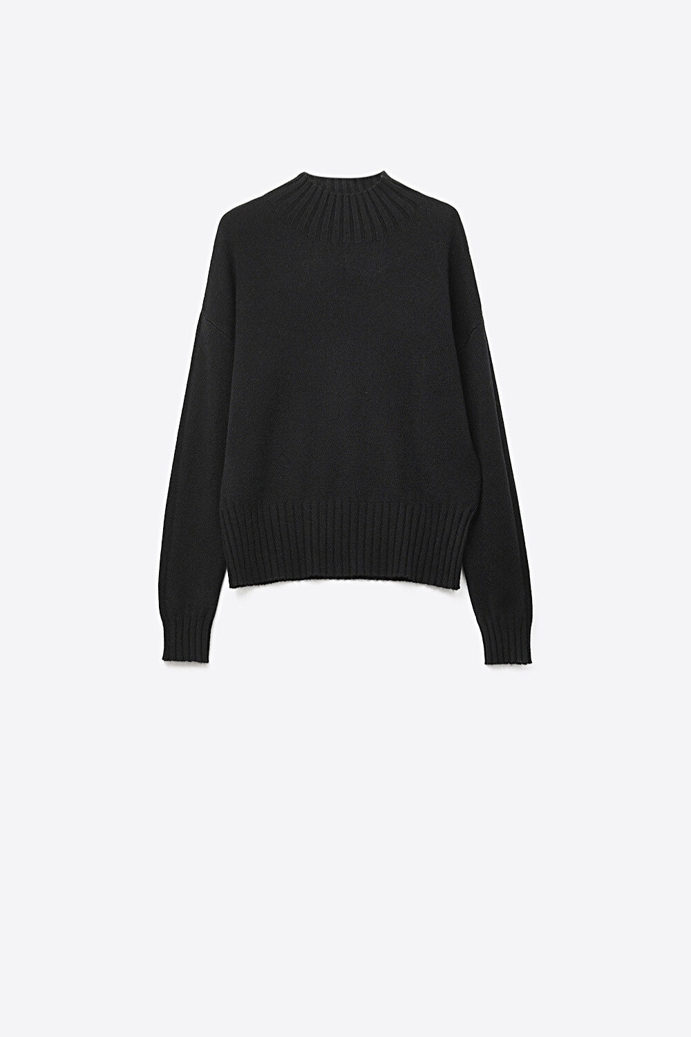 Tourelle High Collar Knit Sweater