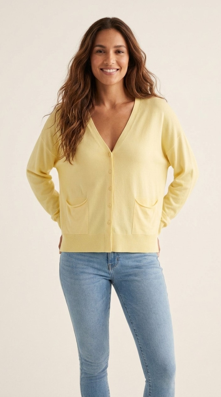 Poche Fine Knit Cardigan