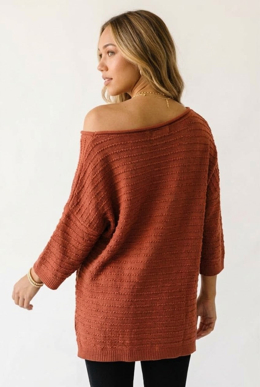 Épaule Off Shoulder Knit Top
