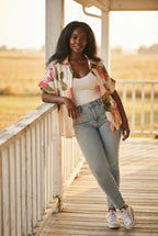 Aquarelle Floral Oversized Shirt
