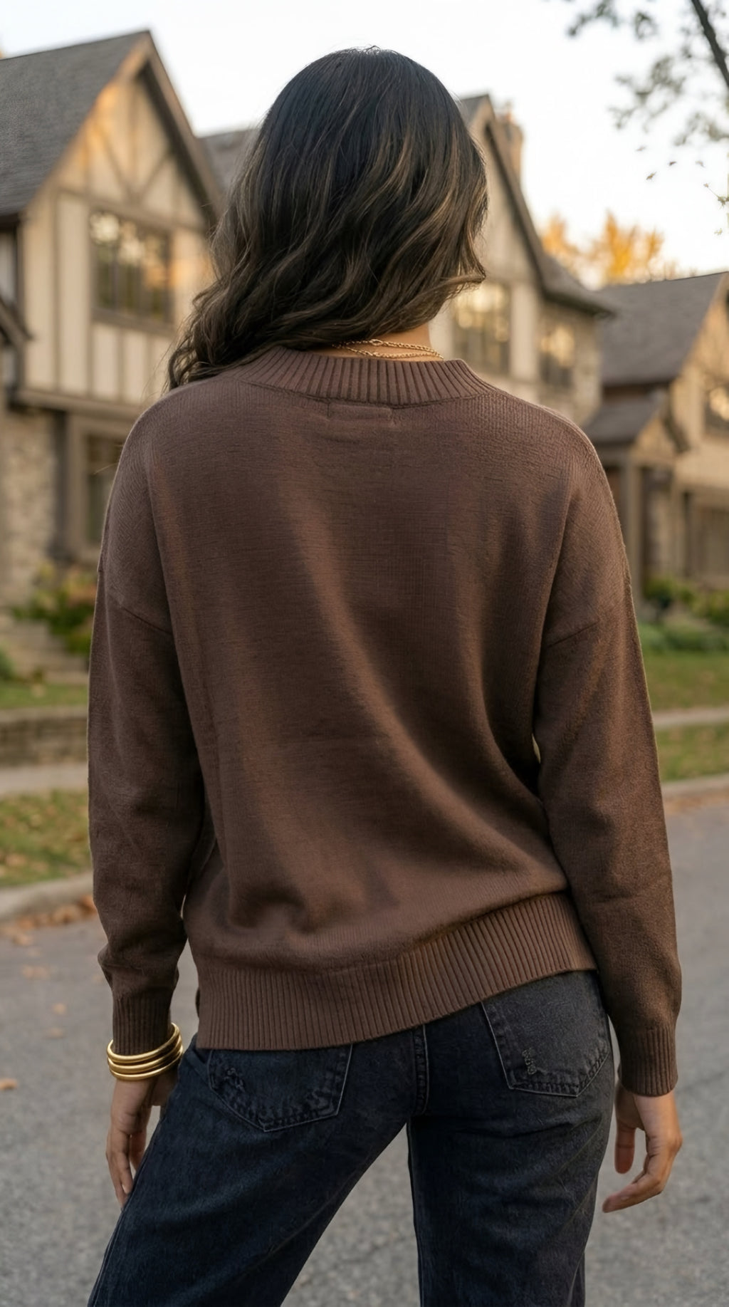 Solstice V-Neck Knit Jumper