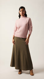 Tourelle High Collar Knit Sweater