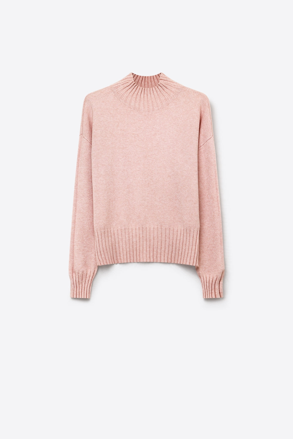 Tourelle High Collar Knit Sweater