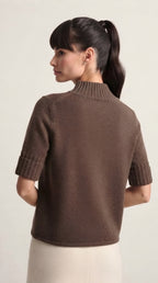Hausse Chunky Ribbed High Collar Sweater