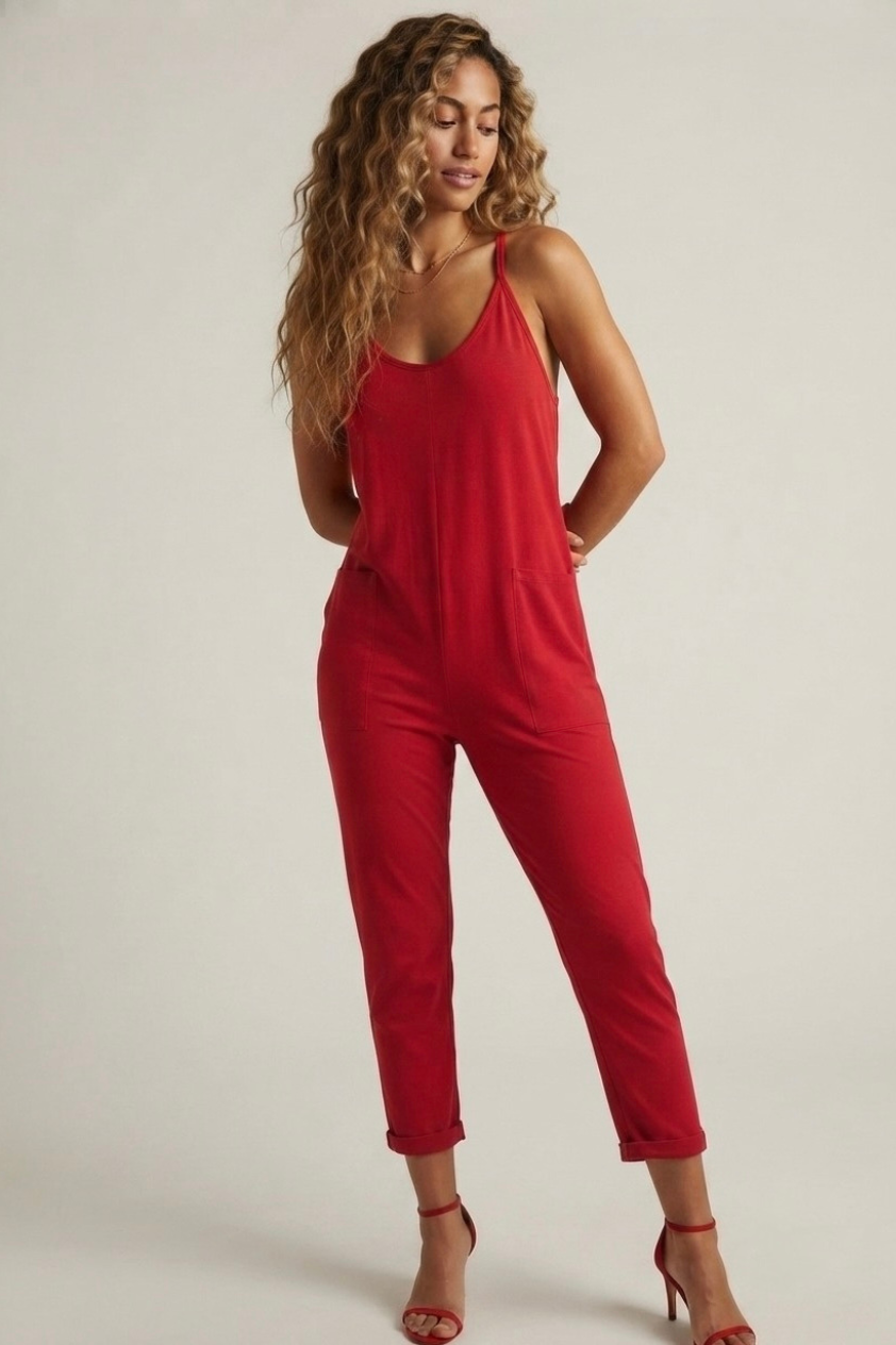 Rubis Spaghetti Strap Jumpsuit