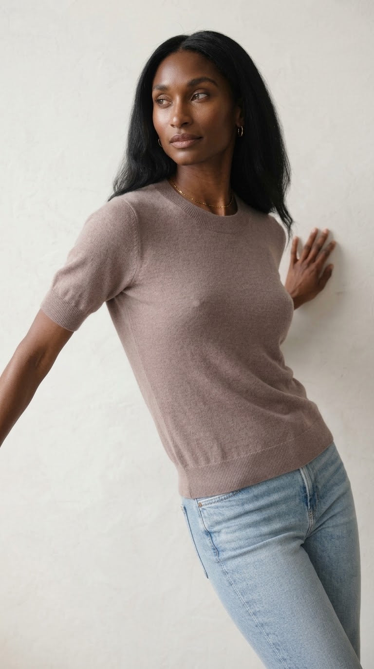 Laine Fine Knit Crew Neck