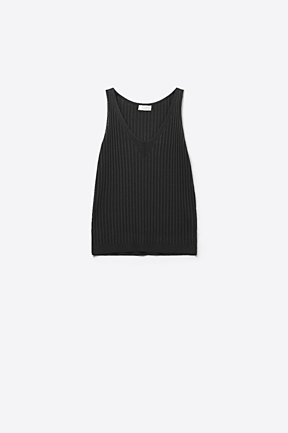 Nerveux Ribbed V-Neck Tank