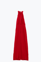 Croisé Halter Wide Leg Jumpsuit