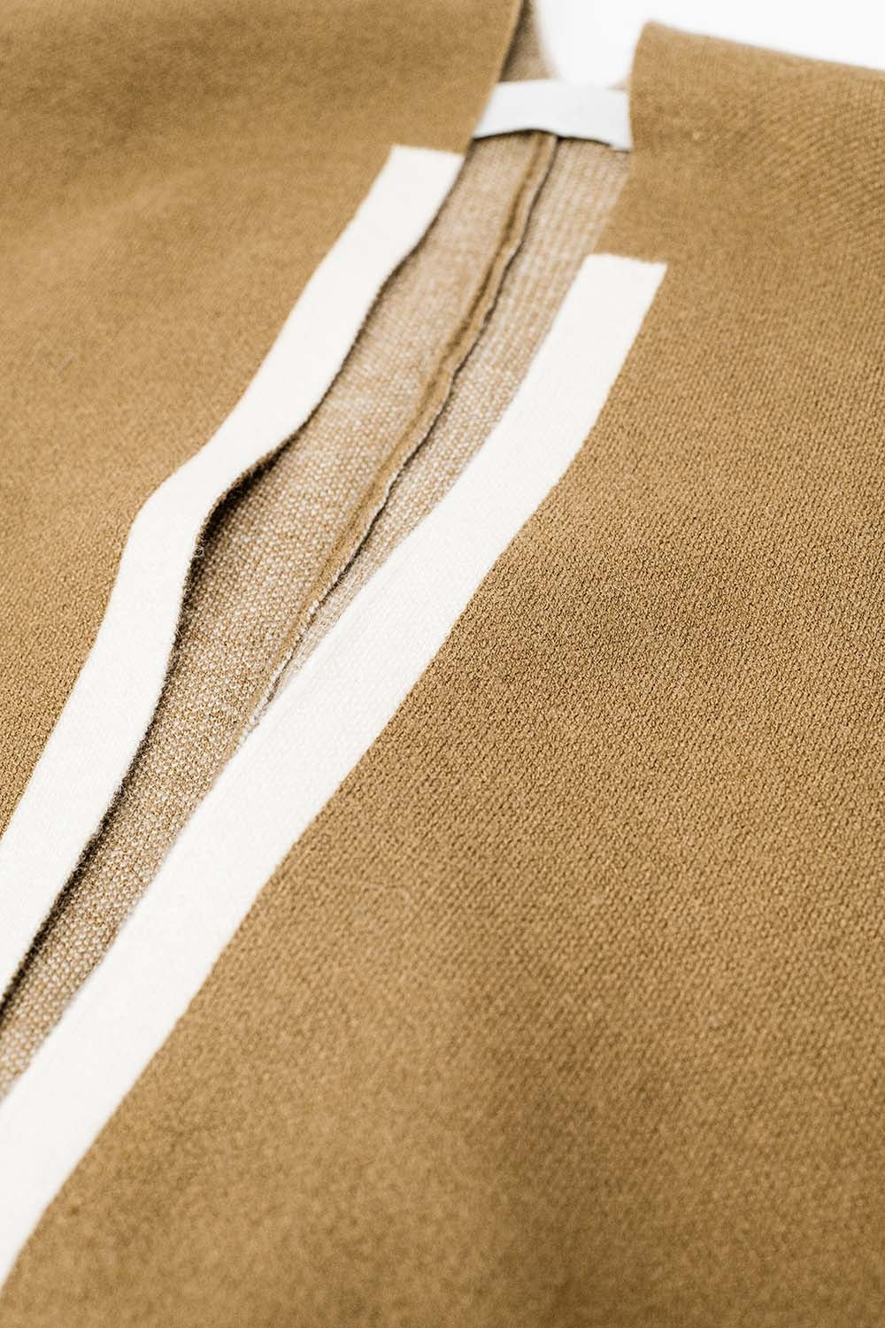 Bordure Chunky Knit Poncho