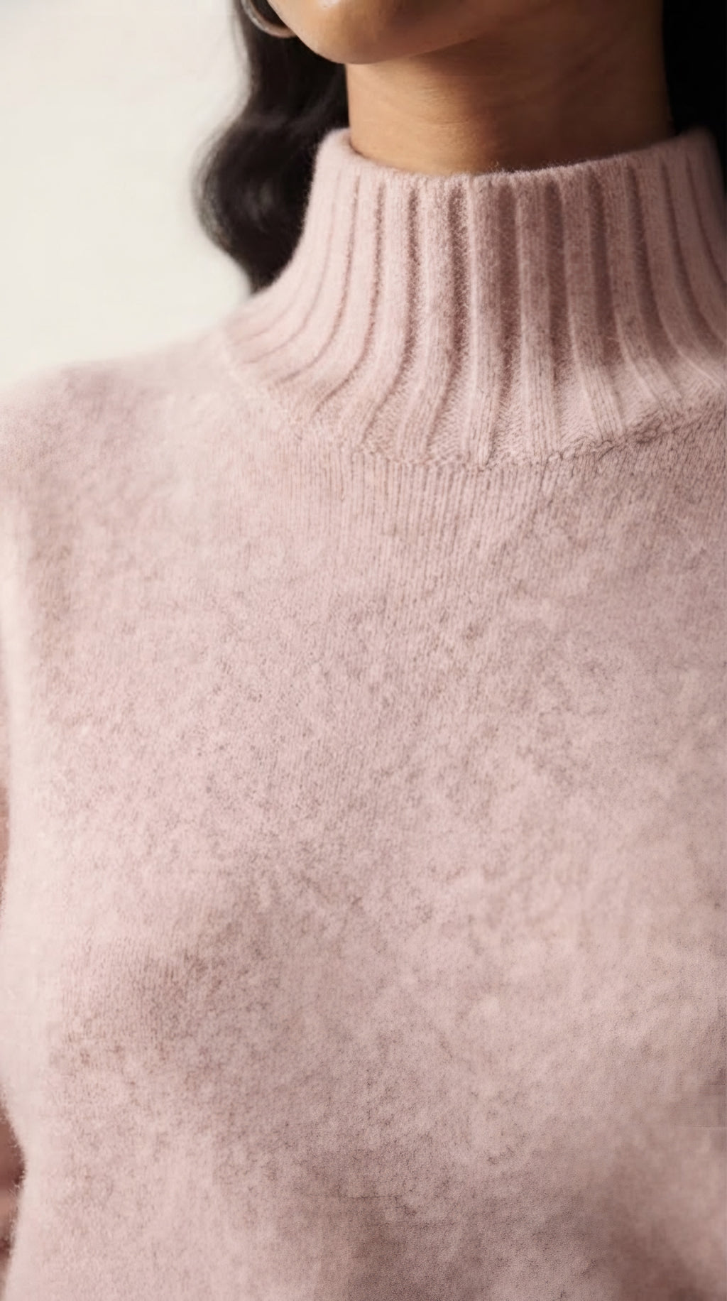 Tourelle High Collar Knit Sweater