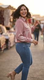 Nuée Strass Chiffon Shirt