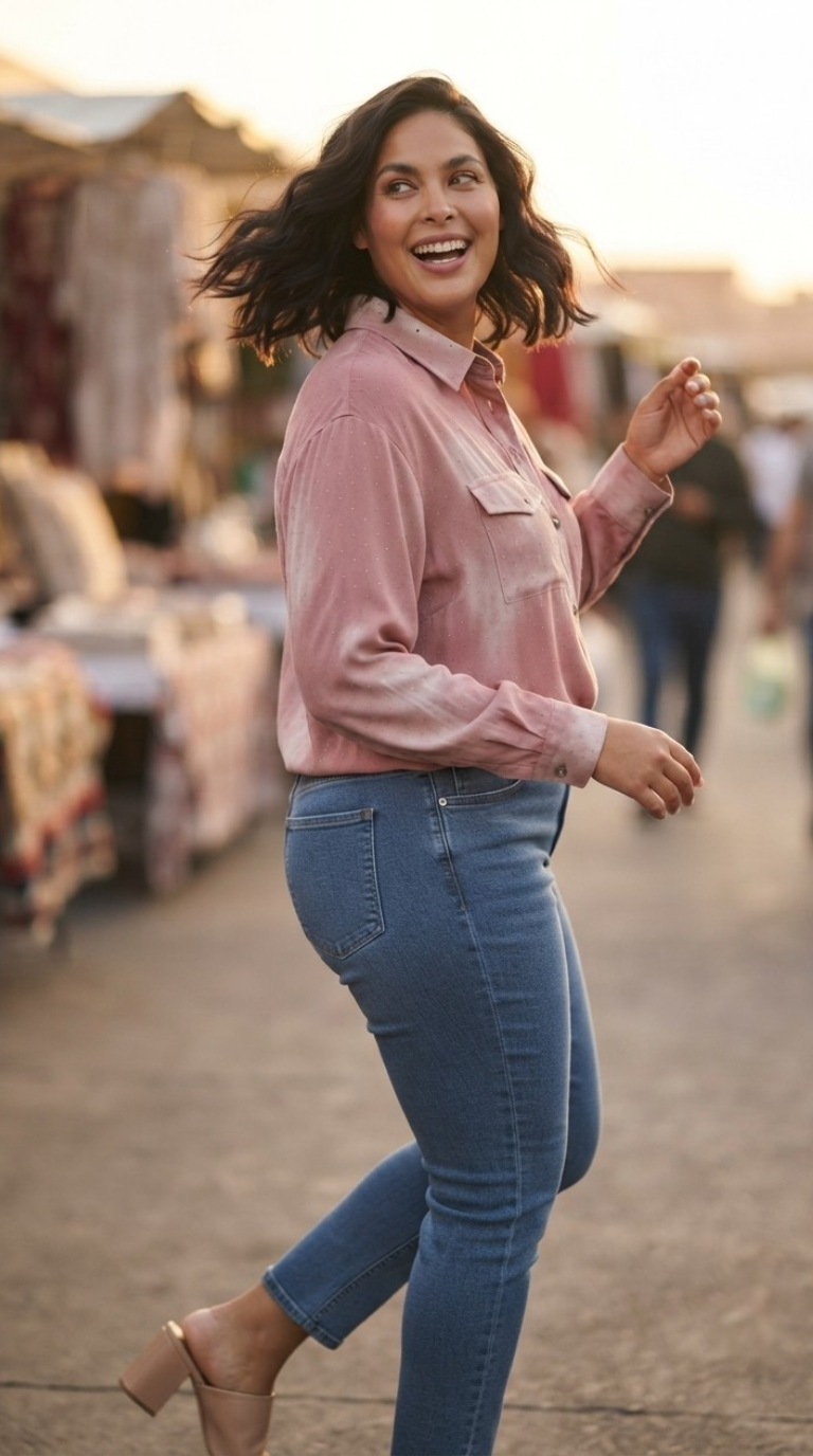 Nuée Strass Chiffon Shirt