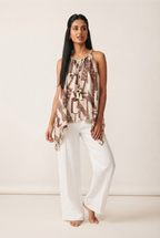 Tierra Abstract Halter Top