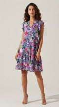 Volière Flutter Sleeve Dress