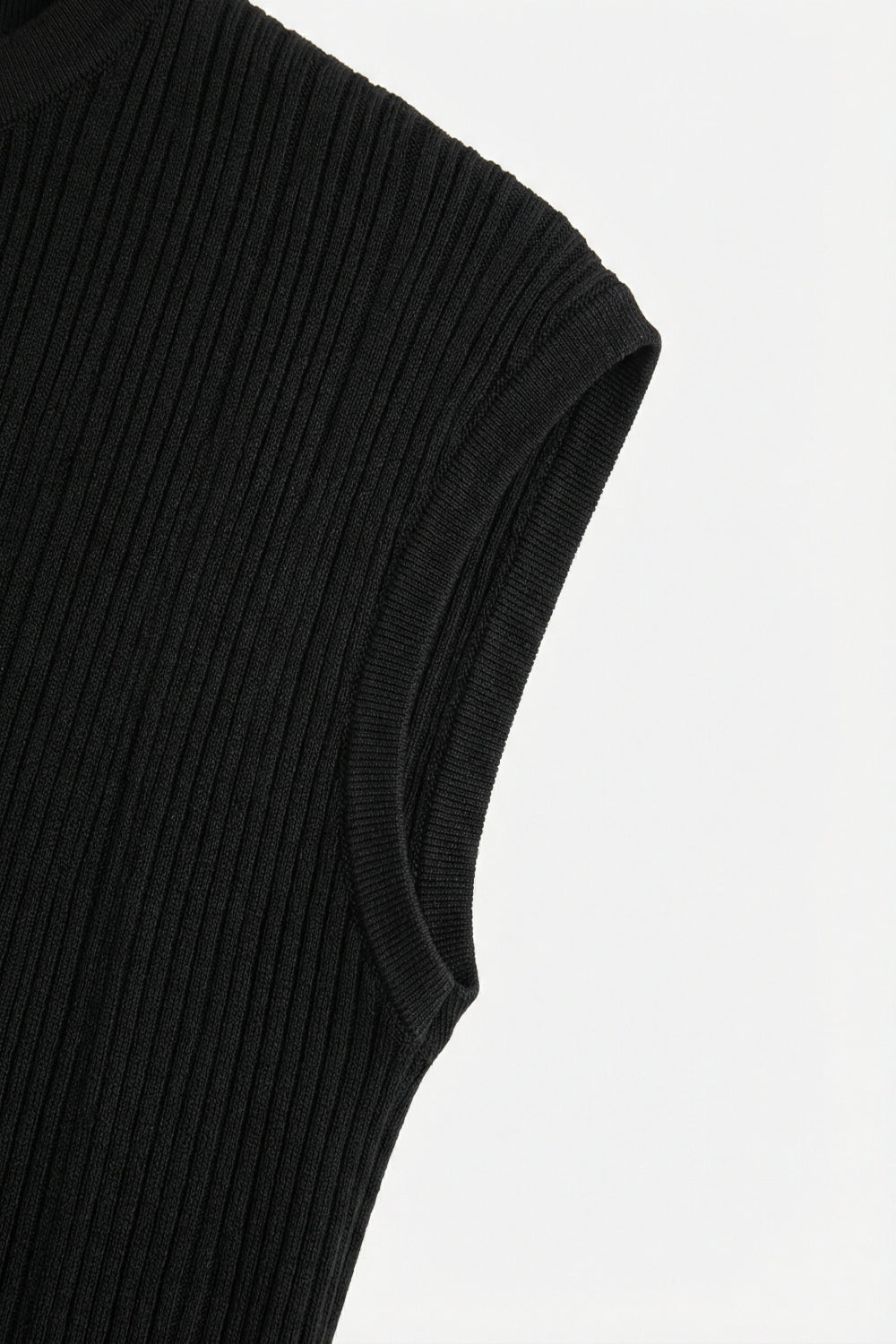 Collet Ribbed Sleeveless Sweater