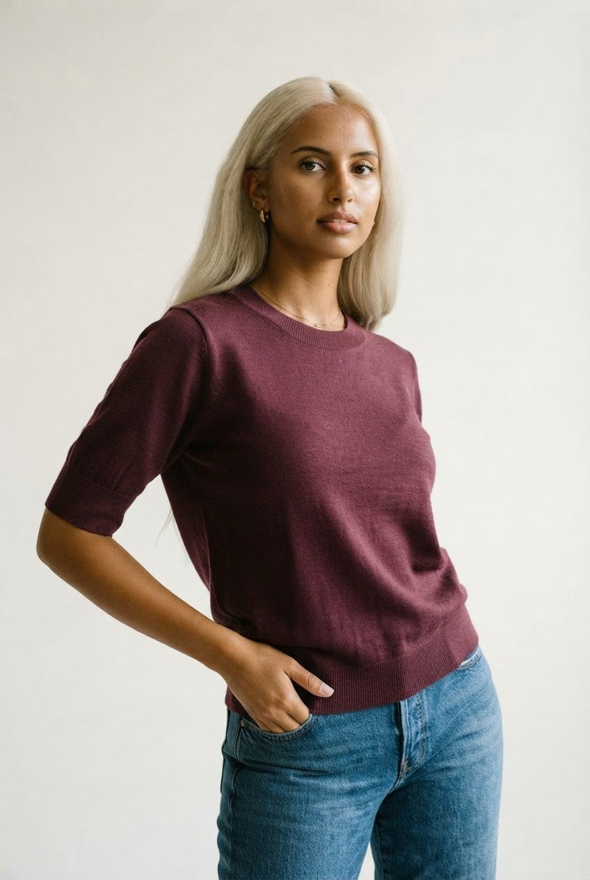 Laine Fine Knit Crew Neck