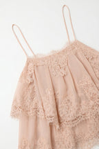Dentelle Lace Insert Cami Top