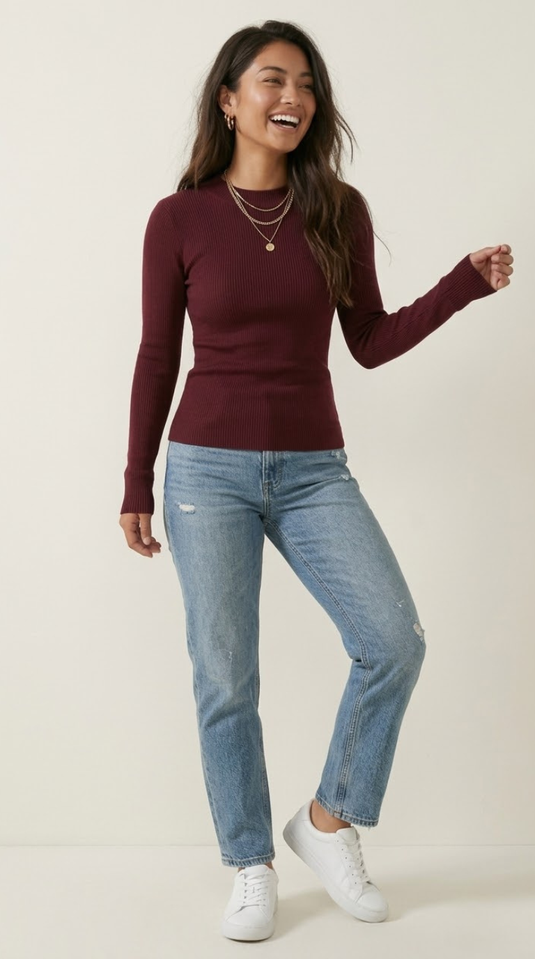 Mérinos Fine Rib Sweater