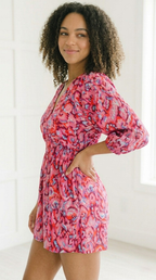 Remous Abstract Print Romper