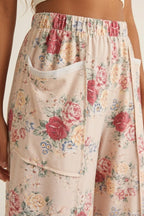 Rosier Floral Wide Leg Bottoms