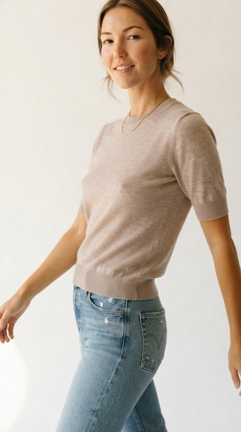 Laine Fine Knit Crew Neck