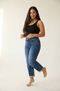 Tonneau Mid Blue Barrel Jeans