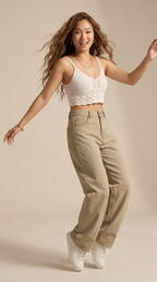 Genou Wide Leg Jeans