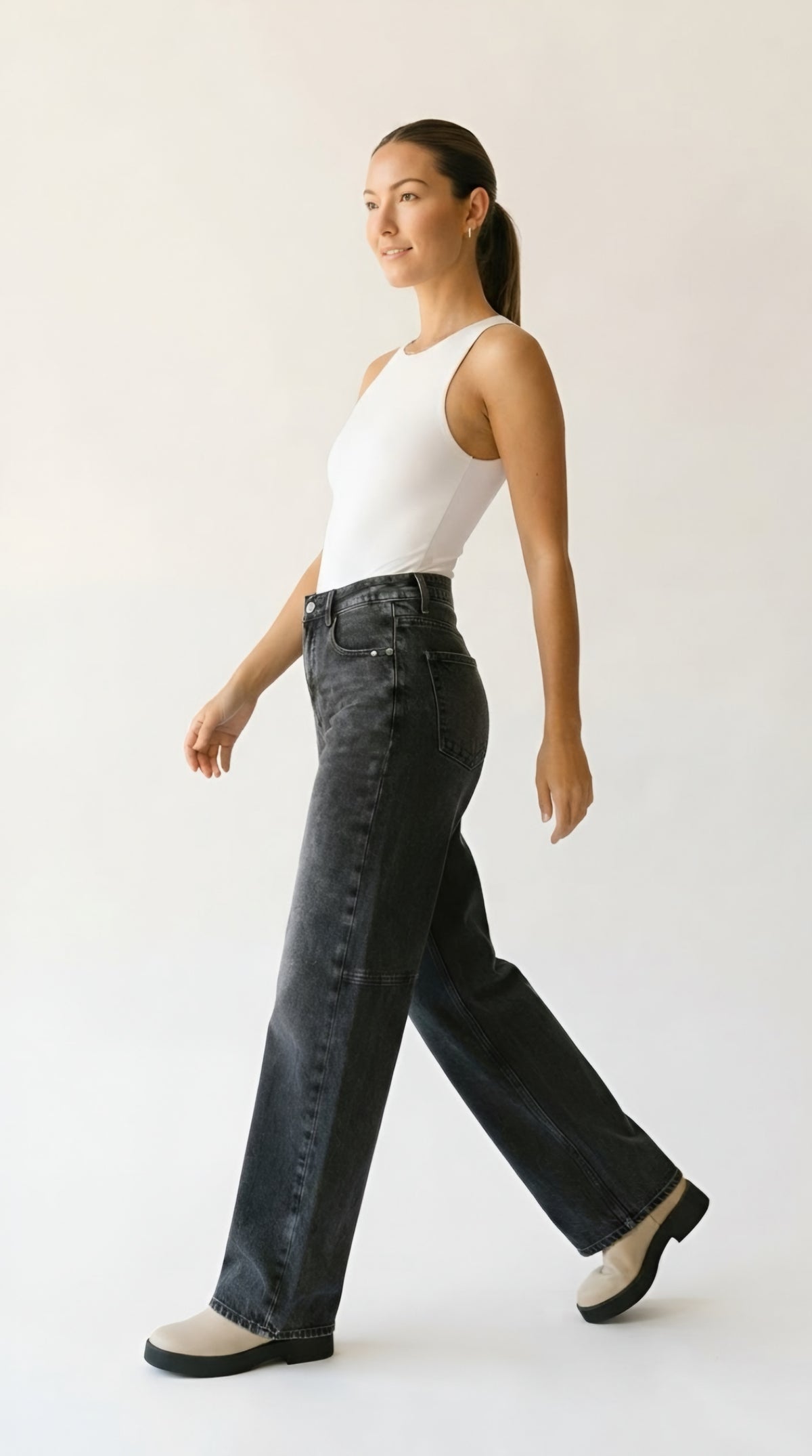 Couture Barrel Leg Jeans