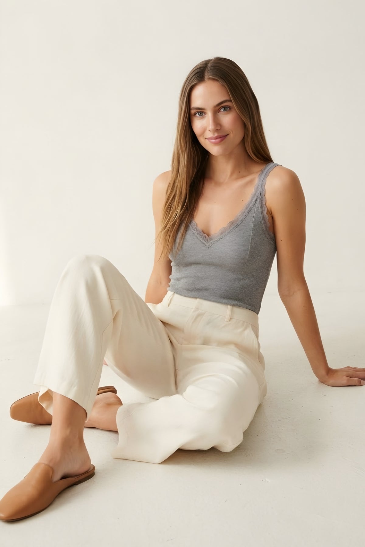 Écume Lace Trim Camisole