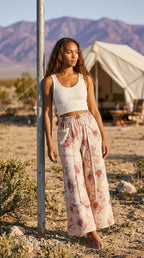 Rosier Floral Wide Leg Bottoms