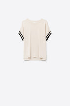 Bande Stripe Sleeve Sweater